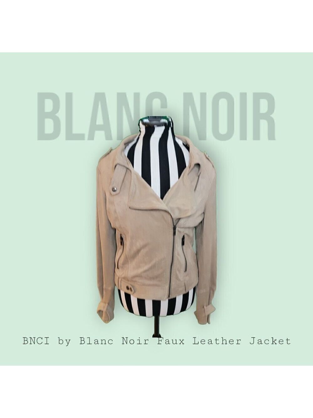 Blanc Noir Suede Zip-up Jacket XS